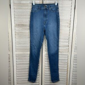 FASHION NOVA High Waist Skinny Jeans Medium Blue-7